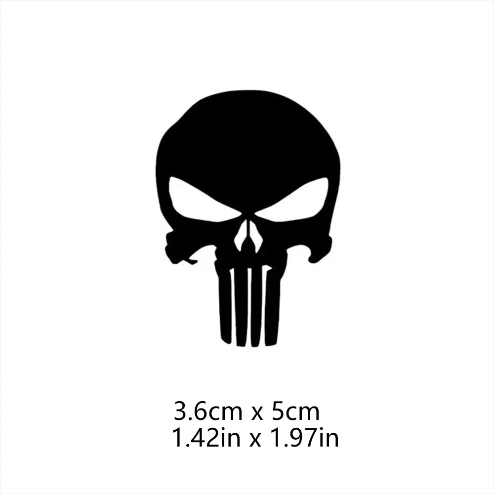 Skull Head Motorcycle Glow Stickers Waterproof Moto Helmet Decoration Motorbike Fuel Tank Side Fairings Decal Accessories
