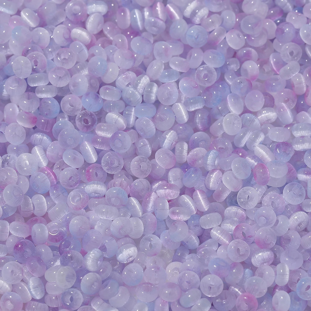 100Pcs/Lot 4mm Glass Imitation Cat Eye Round Beads for Handmade Making Jewelry DIY Bracelet Necklace Accessories