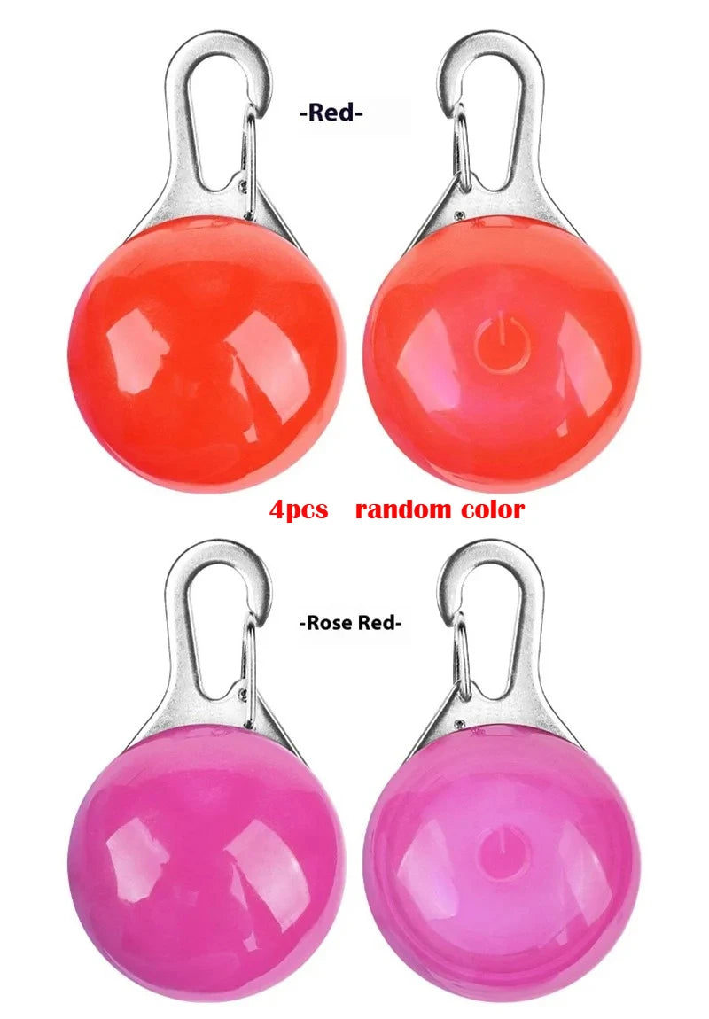 Led Luminous Dog Cat Collar Glowing Pendant Pet Leads Glow Accessories Bright Necklace Luminous Collar Night Safety Decoration