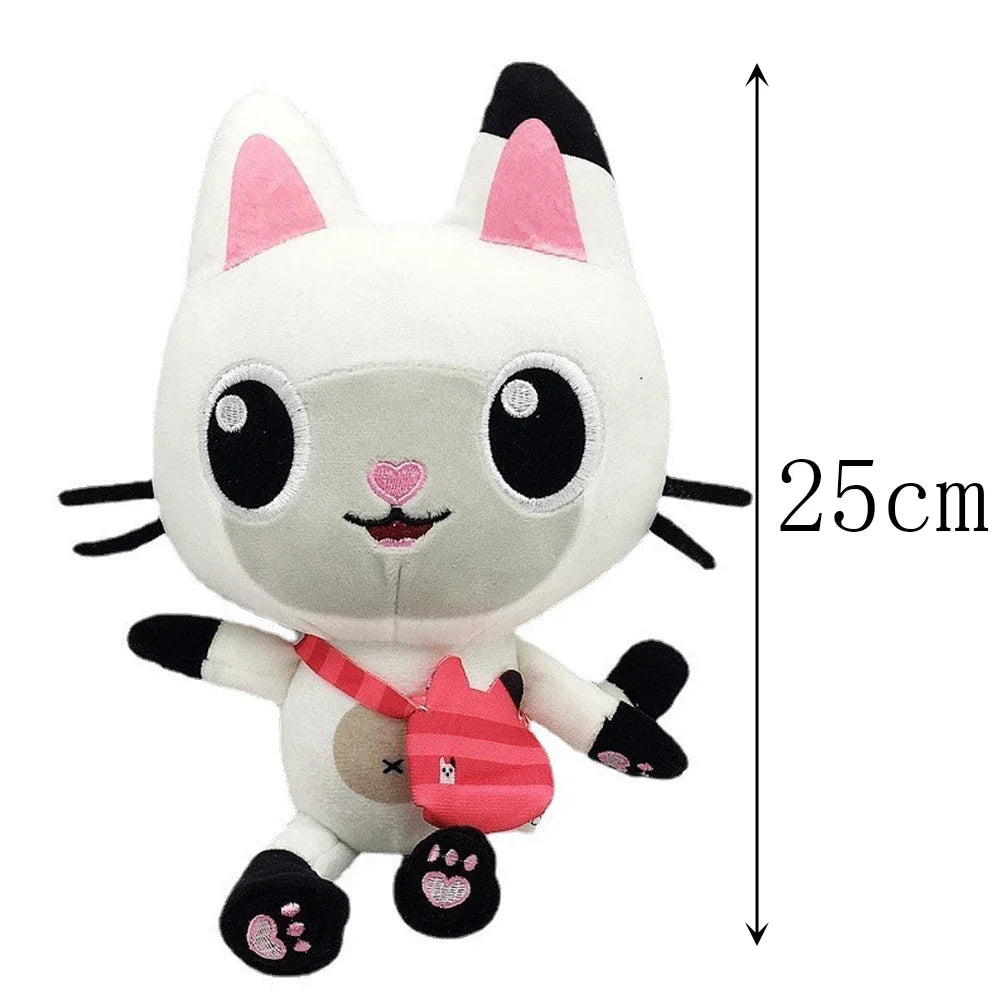 Popular Gaby Doll House Plush Toys Mercat Cartoon Filling Animal Smiling Cat Car Cat Embracing Gaby Girl Doll Children's Birthda