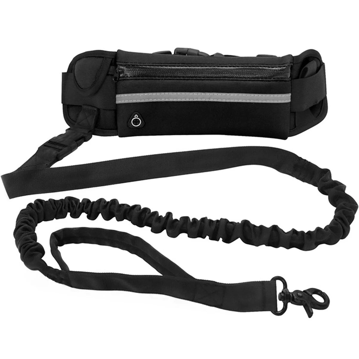Hands Free Dog Leash Reflective Leash with Waist Bag Dog Traction Rope Retractable Elastic Belt for Running Walking Pet Products