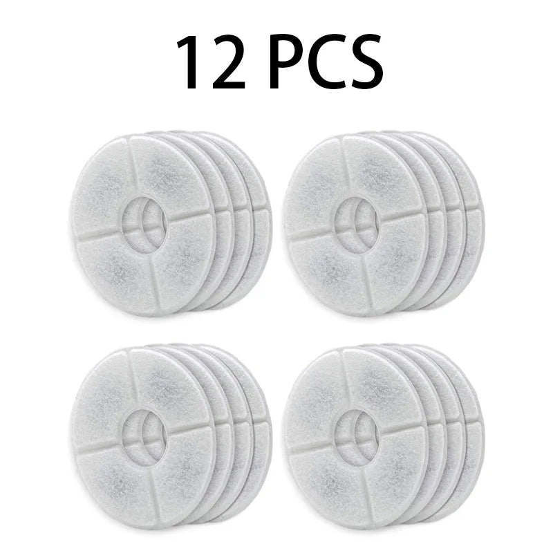 Replacement Activated Carbon Filter For Cat Water Drinking Fountain Replaced Filters Flower For Pet Dog Round Fountain Dispenser