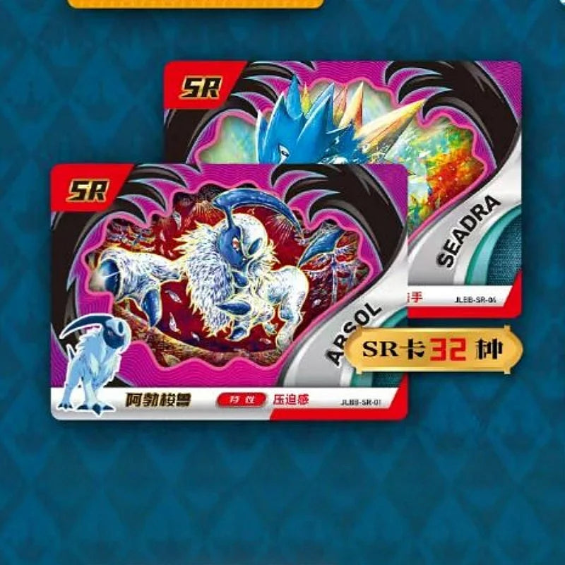 Pokemon Anime Game 30pcs Eif Card Luxury Pet Card Collection Exchange Gift Box Card Toys Children'S Hobbies Kid Christmas Gift