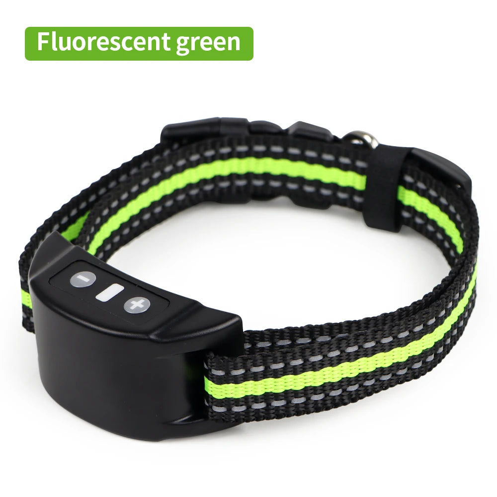 Dog Auto Anti-Bark Collar USB Rechargeable Training Collars Safety Static Shock Humane Electric Anti Bark Collars Pet Supplies