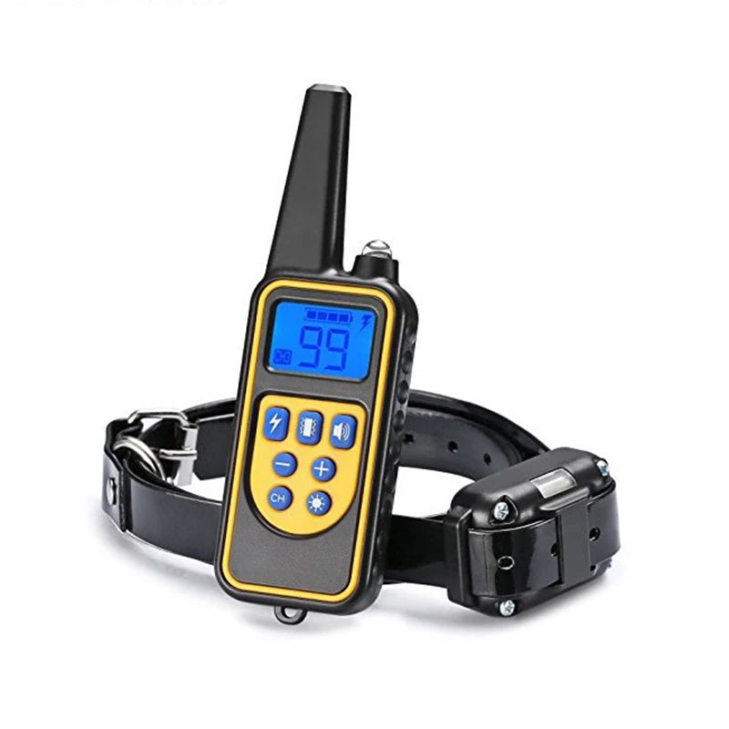 800m Electric Dog Training Collar Product Acessories with LCD Display Pet Remote Control Waterproof Rechargeable Collars