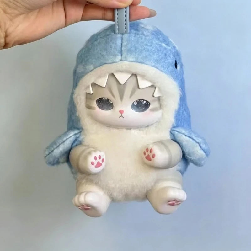 Cute Cat Doll Plush Keychain, Animal Dress Modeling, Vinyl Doll，bag Decoration Pendant,Surprise Blind Box，ideal Toy Gift Pendant
