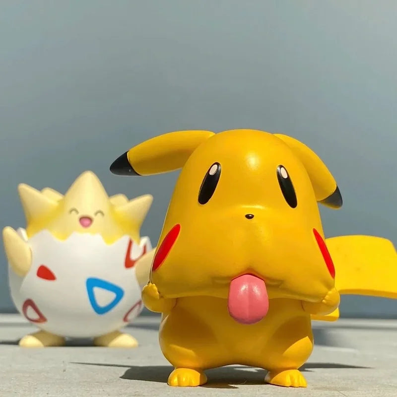 Pet Elf Ghost Face Pikachu Handmade Cute Ornament Model Gift Pocket Monsters Ghost Face Pikachu Handmade Collection