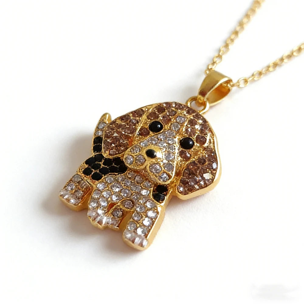 Exquisite Cute Beagle Pendant Necklace for Women Elegant Pet Puppy Jewelry Animal Accessories Memorial Gift for Dog Lovers