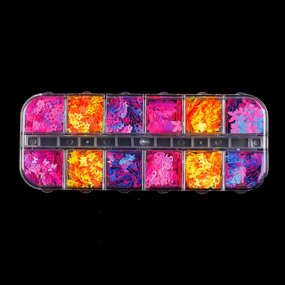 For Fun Multiple Styles Mixed Sequins Glitter Flakes for Epoxy Resin Molds Filler DIY Nail Decoration Sequins Jewelry Accessorie