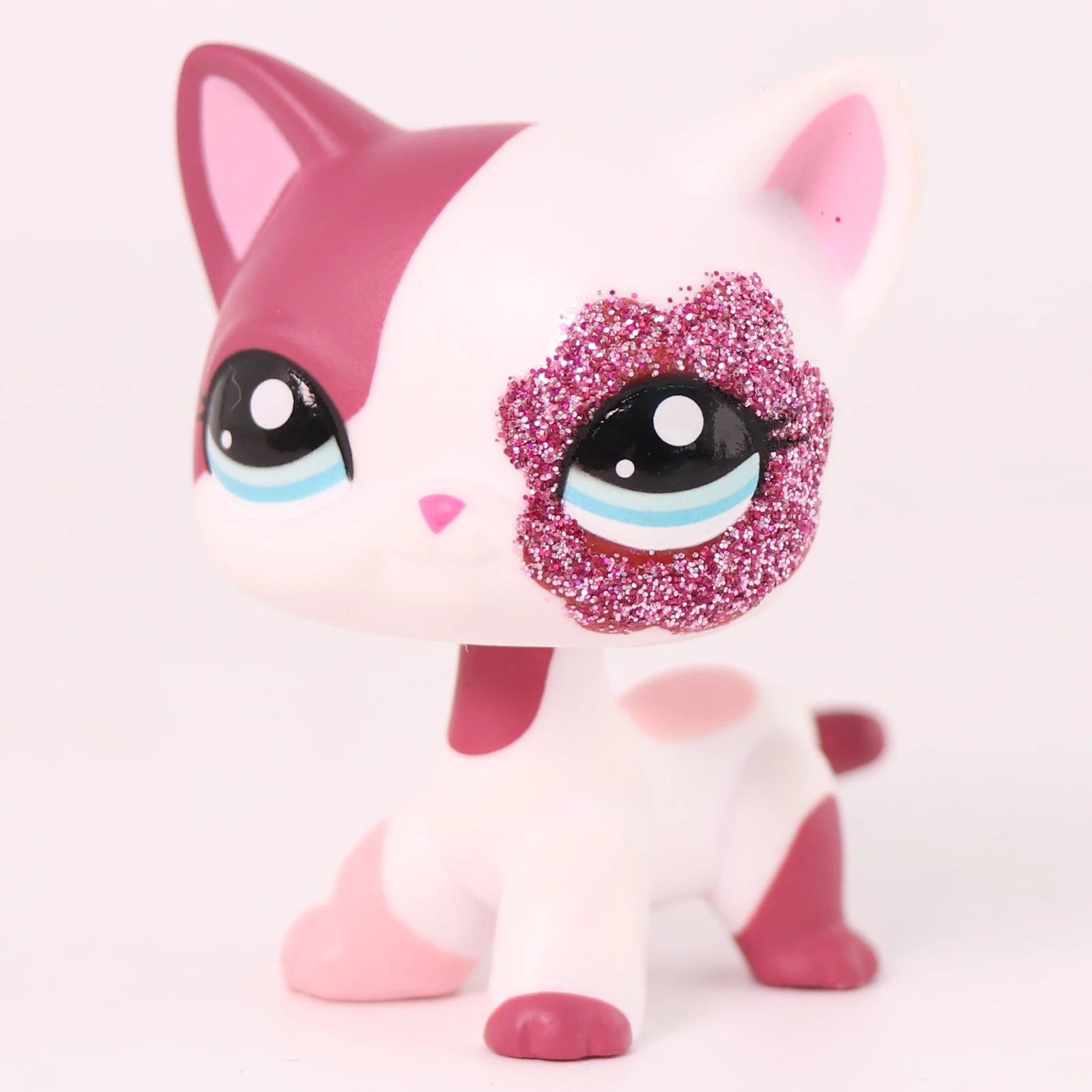 LPS Mini Pet Shop Pet Bobble Head Toy Rare Shorthair Cat with Accessories Collectible Gift for Child Cute Animal Toys