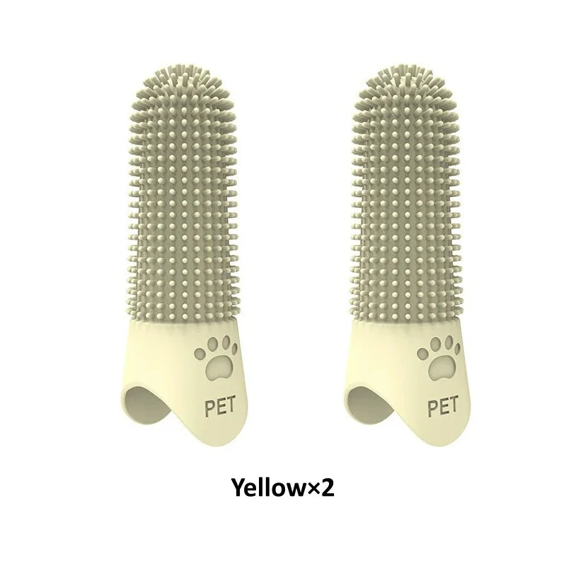 2/5Pcs Pet Soft Silicone Cleaning Toothbrush  Nail Brush Finger Brush Cat Dog Tooth Brush Dog Teeth Cleaning Tool Pet Products