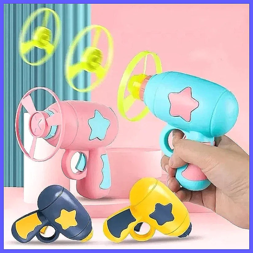 Funny Interactive Cat Toy Launcher Gun Mini Flying Disc Shooting Chaser for Kitten Training Games, Auto Eject Pet Supplies Gi