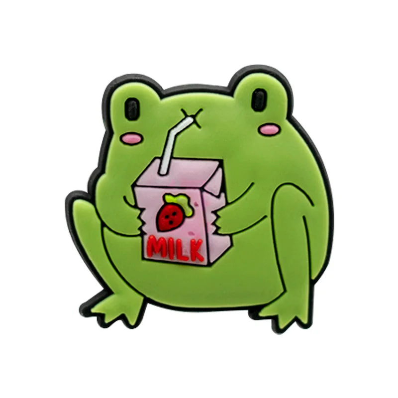 1pcs Cute Animals Dogs Cats Frogs Dinosaur Duck Shoe Charms for Women Girls,Shoe Accessories Pins for Kids Children,Clog Buckles