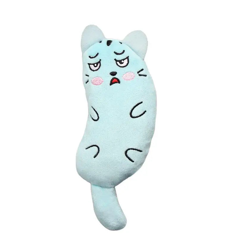 Funny Pet Plush Embroidery Catnip Toy Cat Expressive Mouse Toys Interactive Cat Toy Kitten Bite Resistance Toy Pet Accessories