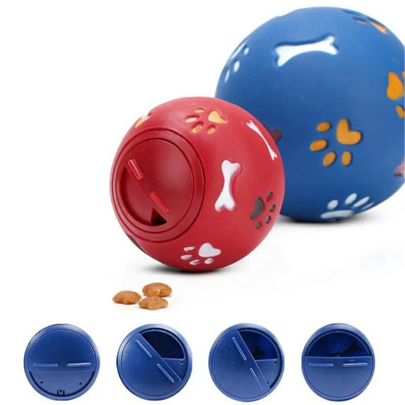 Slow Feeder Interactive Toy For Cats Dogs Leakproof Rubber Chew Ball Training Play Food Dispensing Pet Supplies