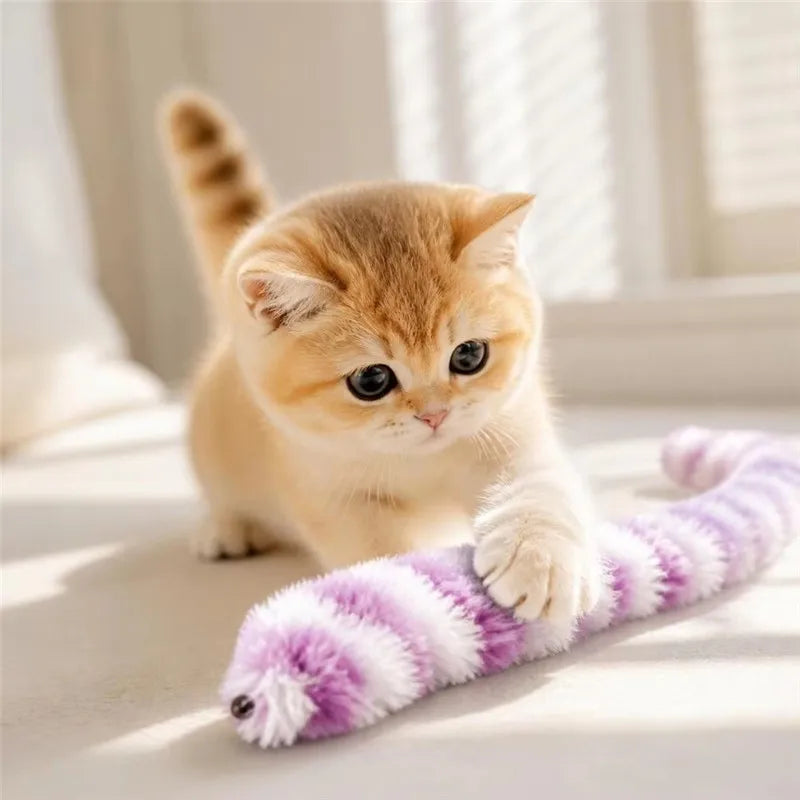 Interactive Plush Mouse Cat Toy Squeaky Imitation Mice Bite Resistant Kitten Toy Self-Entertainment Game Cat Toy Supplies