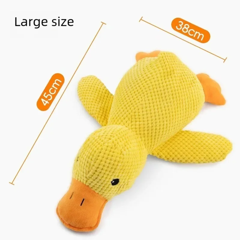 1/3PCS Things For Dogs Accessories Dog Supplies Calming Duck Squeaky Plush Toy Luxury Sleep Aid Durable Puppy Companion Pet