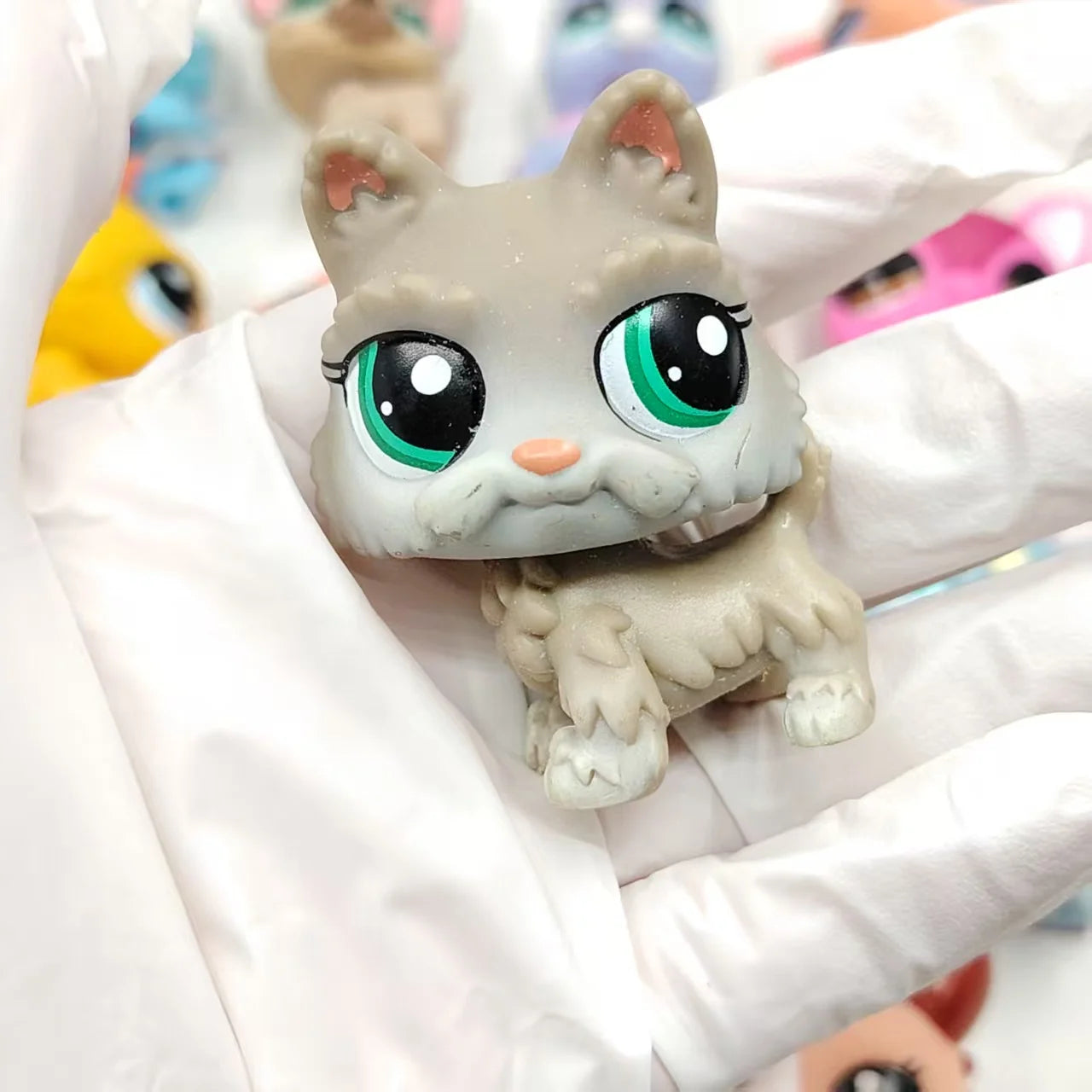 NEW LPS Pet Toys Cute Animal Can Shake Head Kitten Series 4 Original Collection Toys for Girls Christmas Birthday Gift