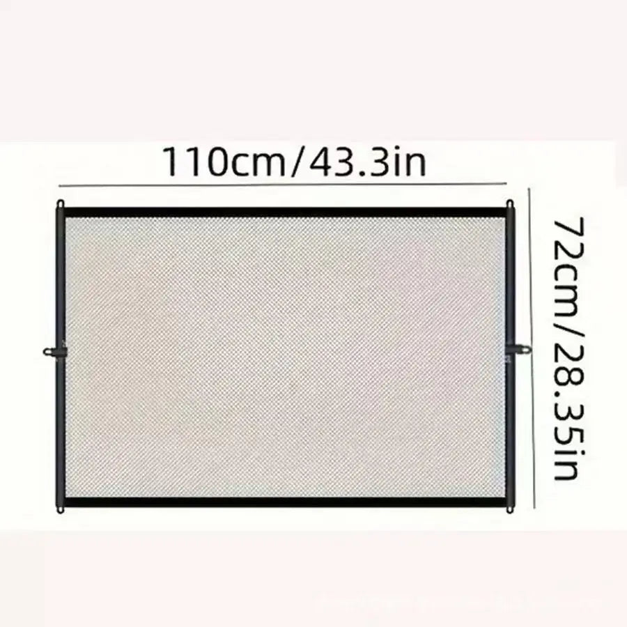 Mesh Pet Gate Dog Safety Fence Portable Retractable Pet Isolation Net For Stairs Doorways Puppy Cat Barrier