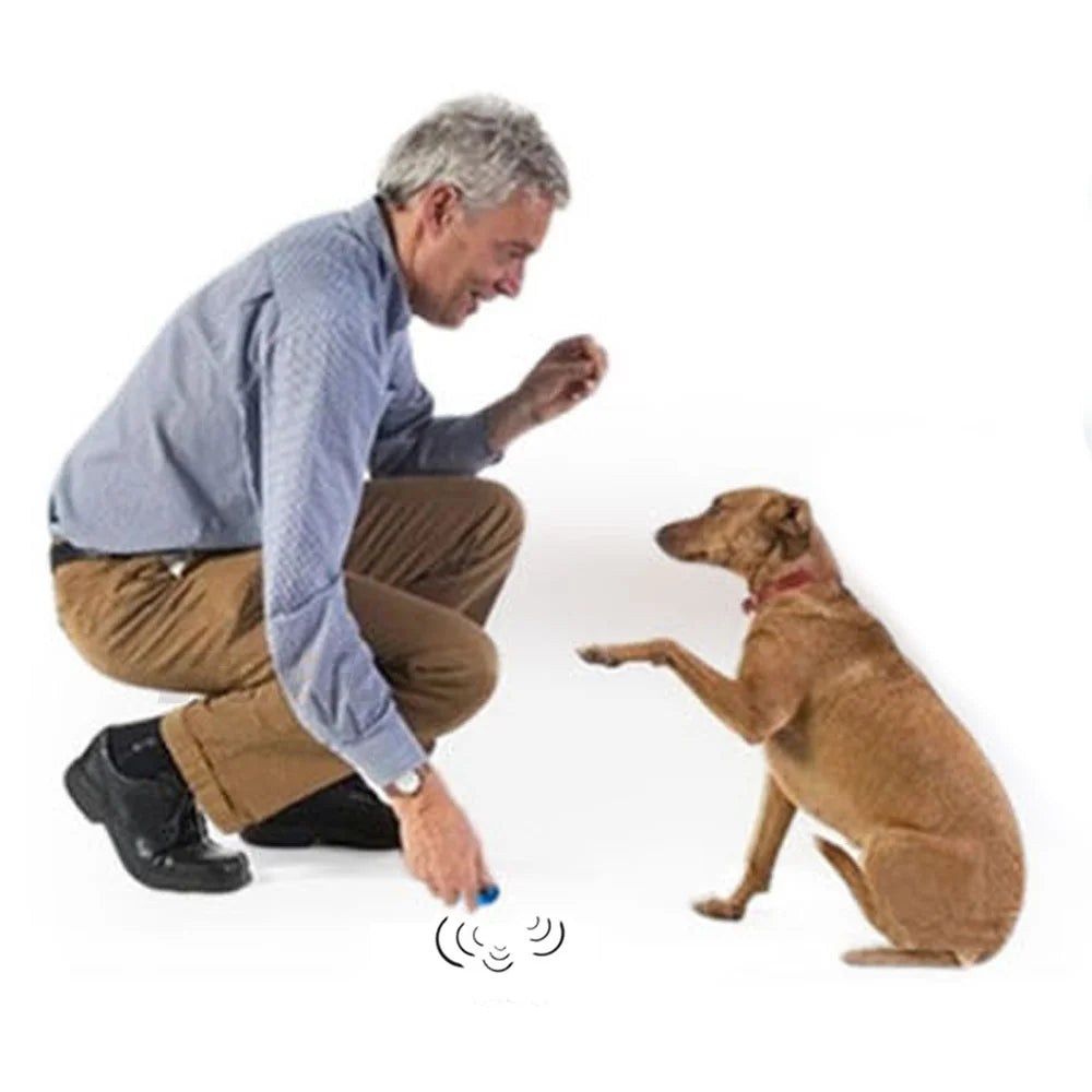 2‑in‑1 Dog Training Clicker & Whistle, Multifunctional Pet Trainer Tool with Keyring, Puppy Training Flute Clicker Pet Supplies