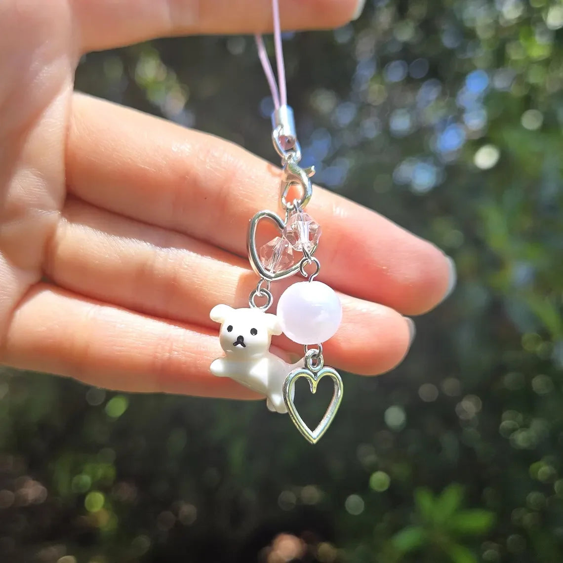 Handmade Y2K jewelry Cute Puppy Dog Phone Charm