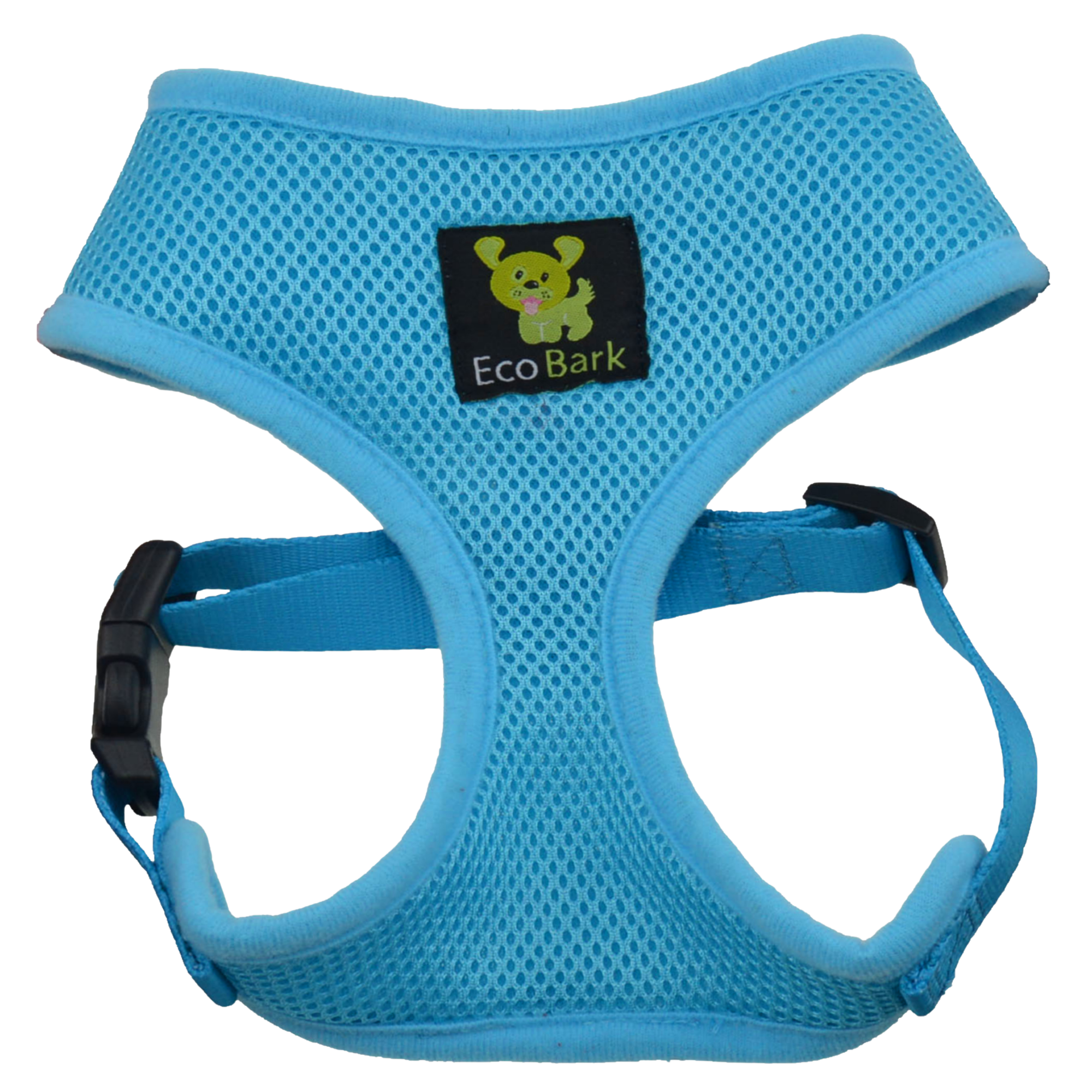 EcoBark Sky Blue Dog Harness - Over-the-Head Soft Mesh Dog Vest Halter for Small to Medium Dogs and Puppies