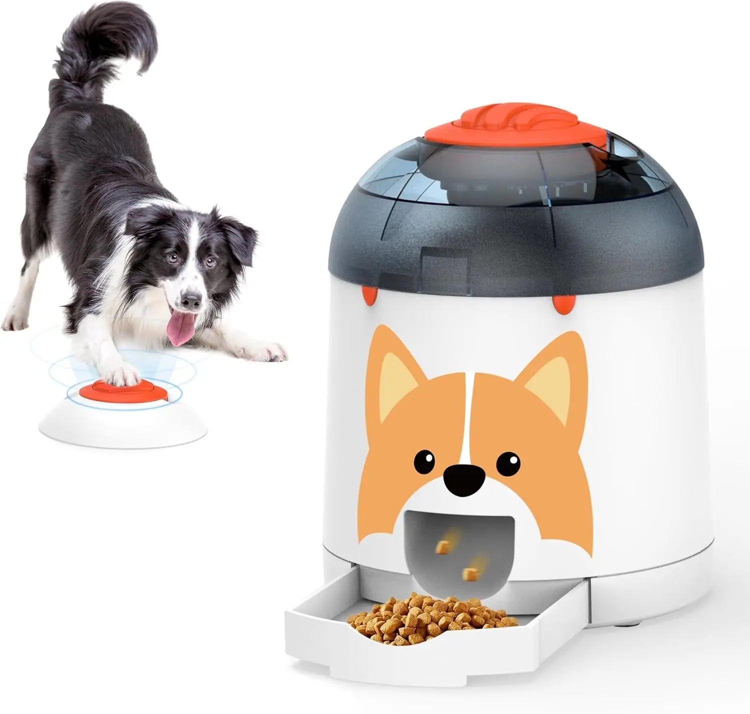 Smart Dog Puzzle Feeder Toy – Interactive IQ Treat Dispenser w/ Remote, 280ml