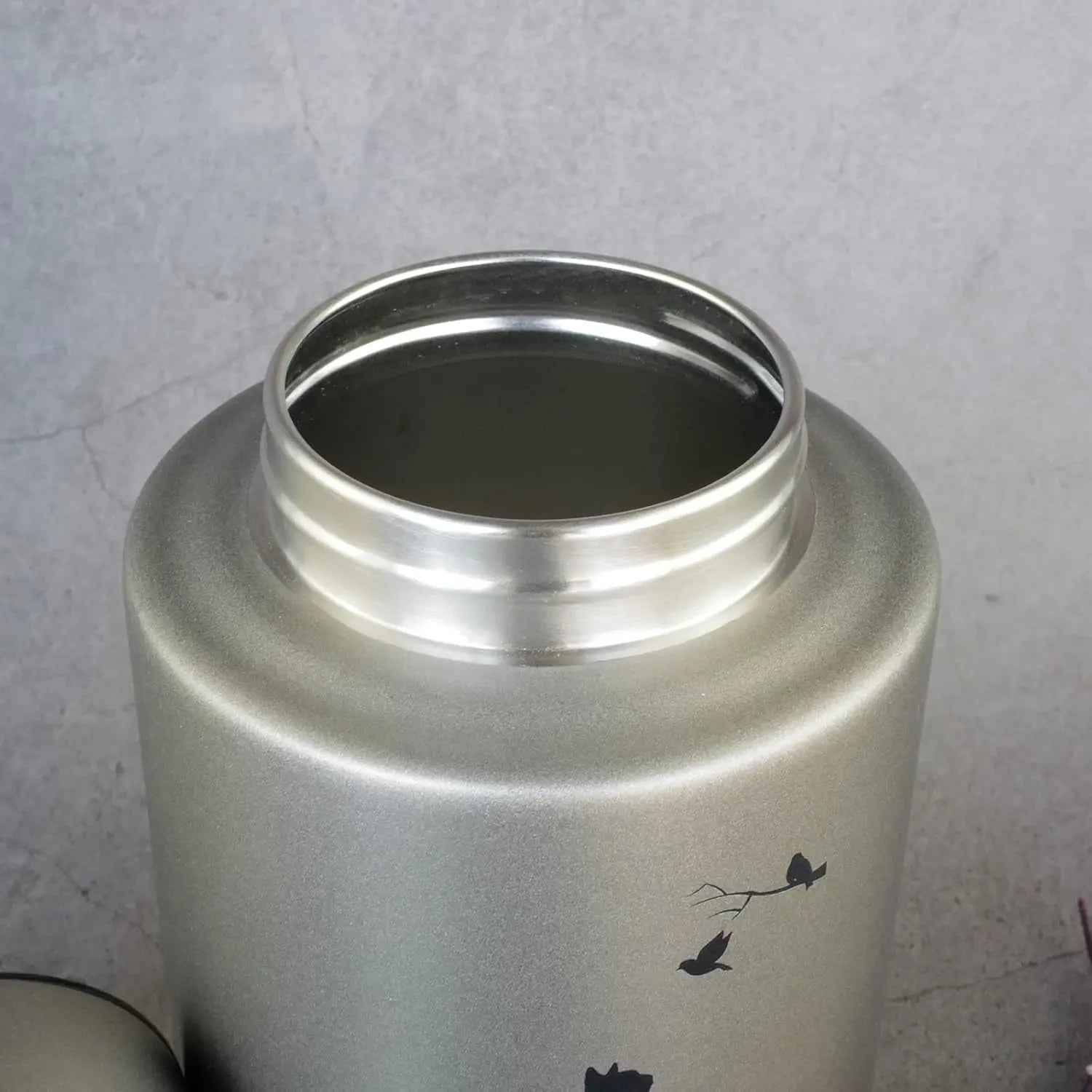 Stainless Steel Pet Memorial Urn for Cats & Small Dogs with Secure Lid Keepsake