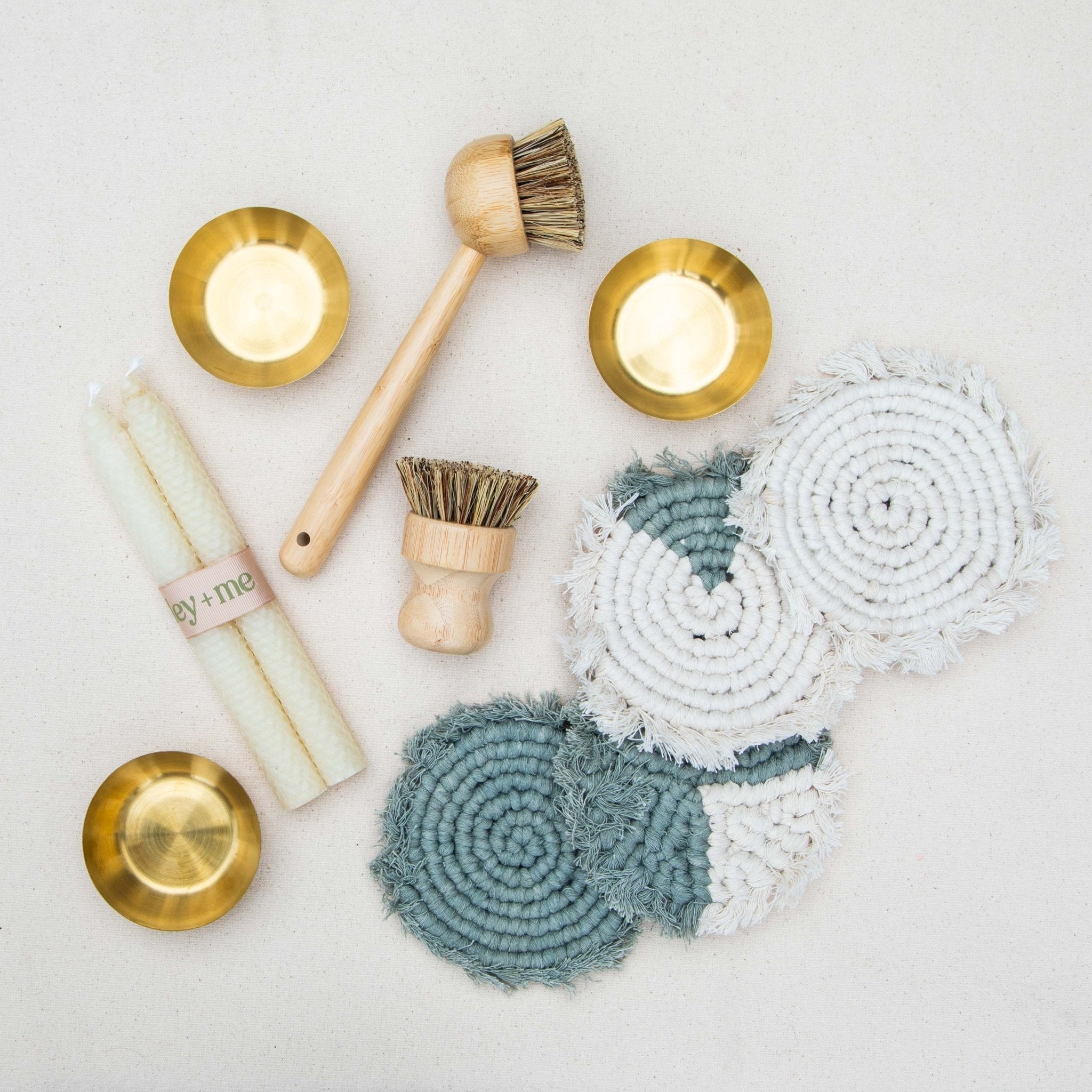 Tilley + Me Handmade Macrame Coasters | Boho Drink Mats