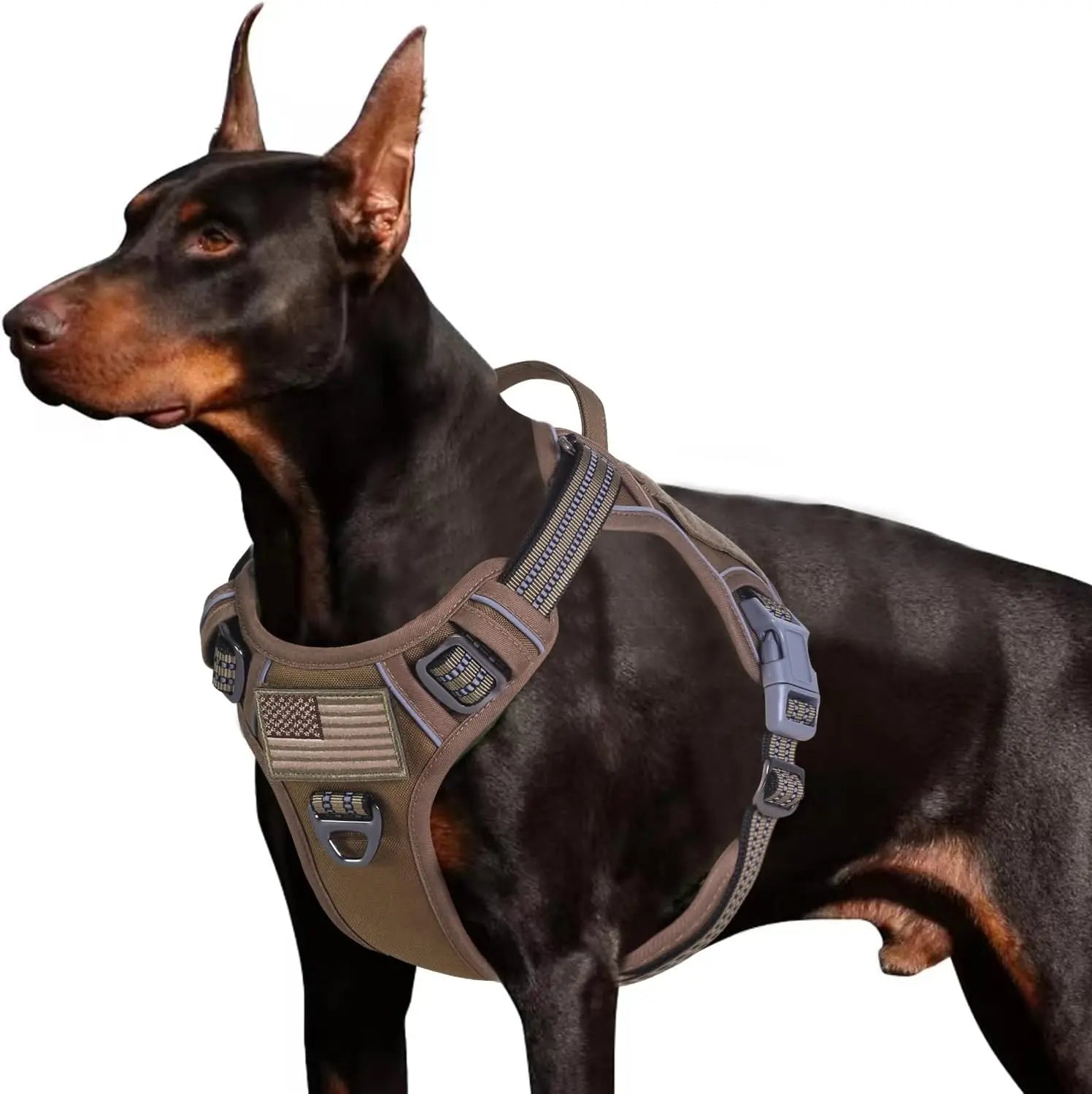 Tactical No-Pull Dog Harness – Reflective Training Vest with Handle