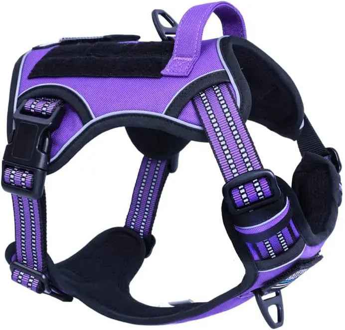 Tactical No-Pull Dog Harness with Handle – Reflective Training Vest