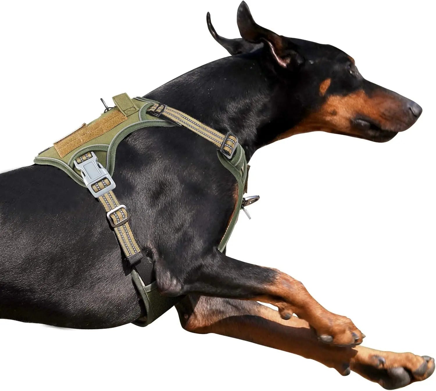 Tactical No-Pull Dog Harness – Reflective Training Vest with Handle