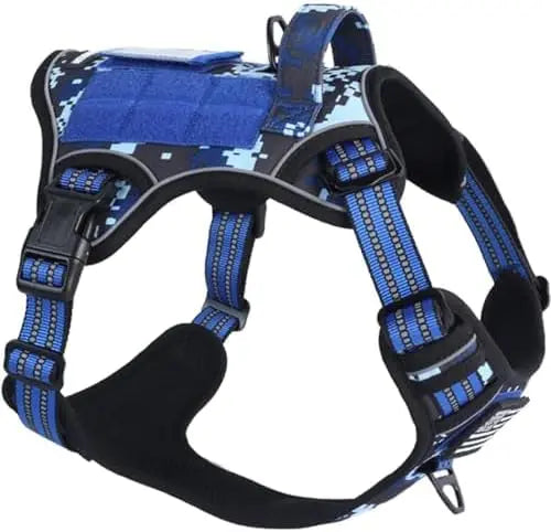 Tactical No-Pull Dog Harness – Reflective Training Vest with Handle