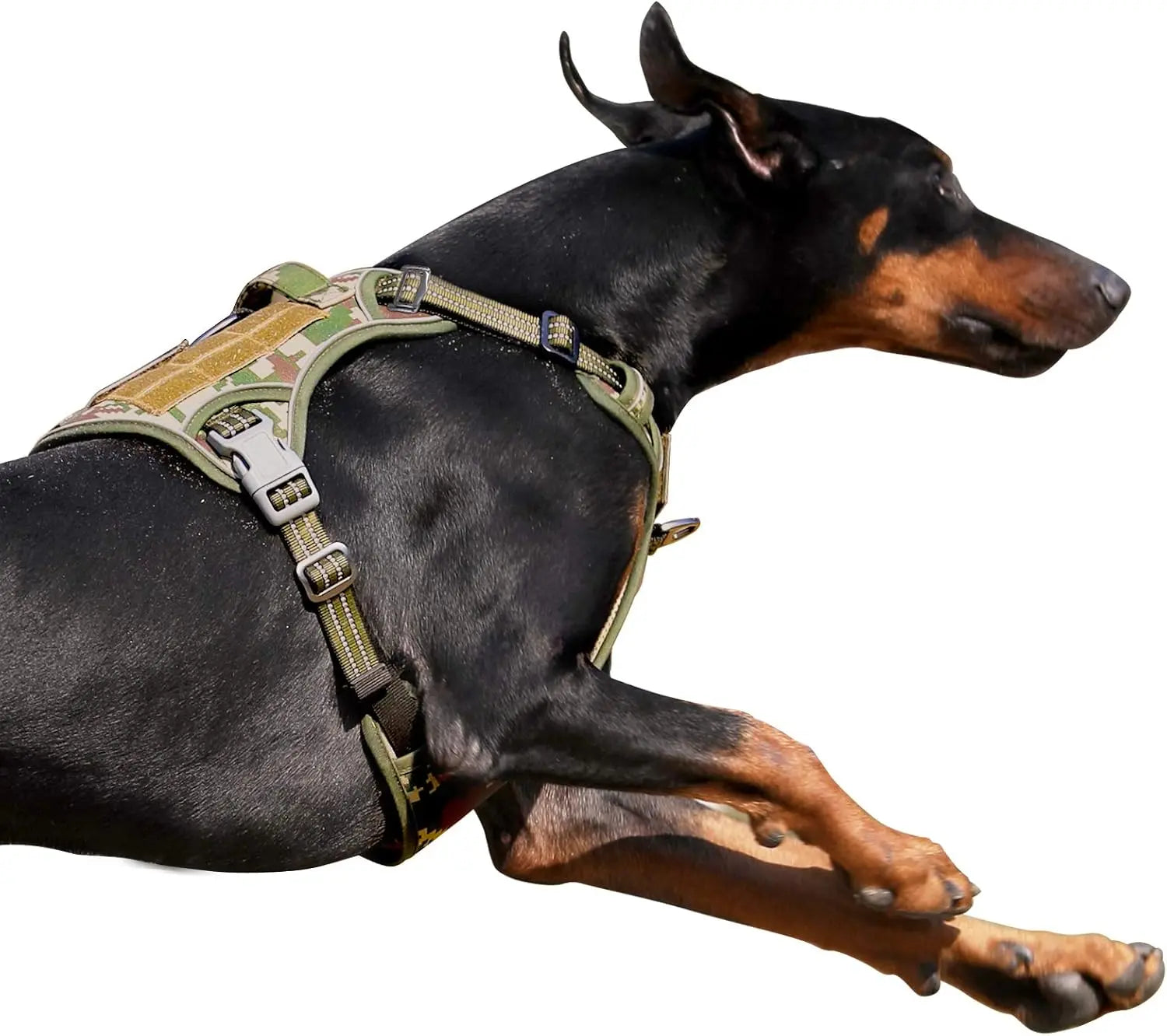 Tactical No-Pull Dog Harness – Reflective Training Vest with Handle