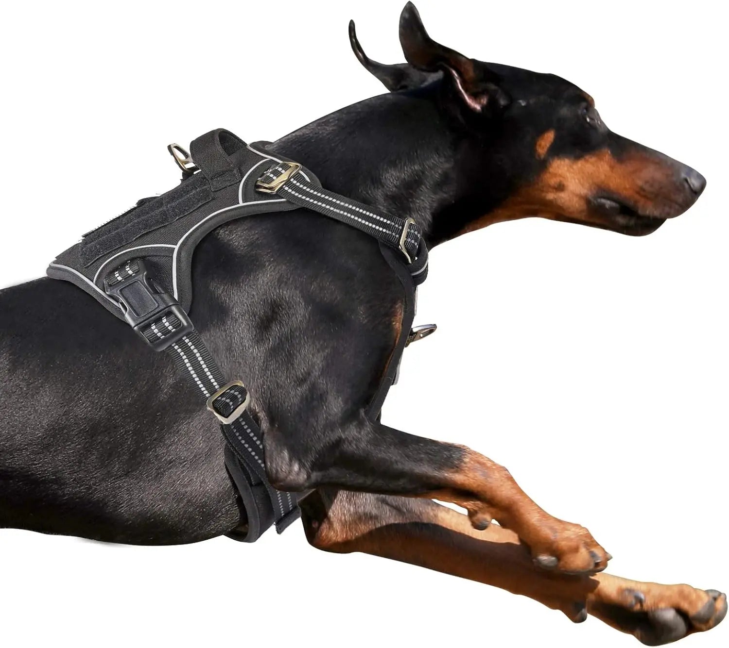 Tactical No-Pull Dog Harness – Reflective Training Vest with Handle