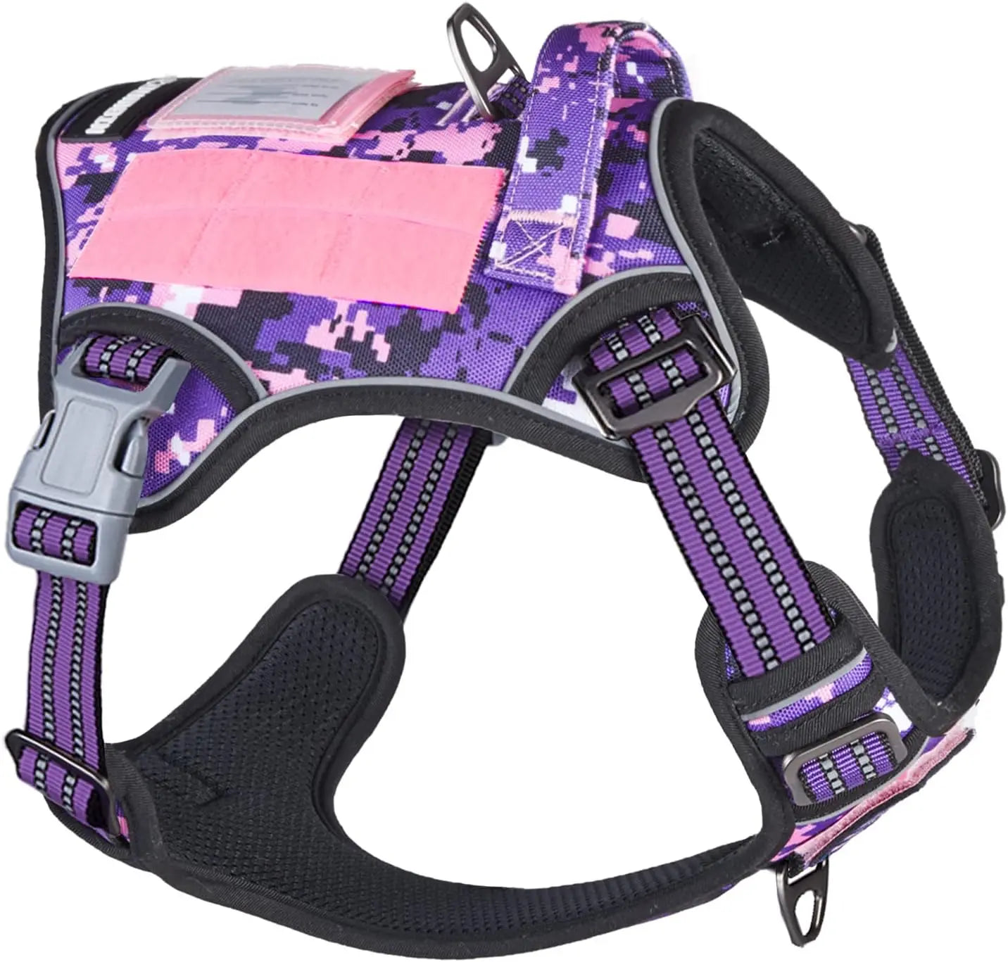 Tactical No-Pull Dog Harness – Reflective Training Vest with Handle