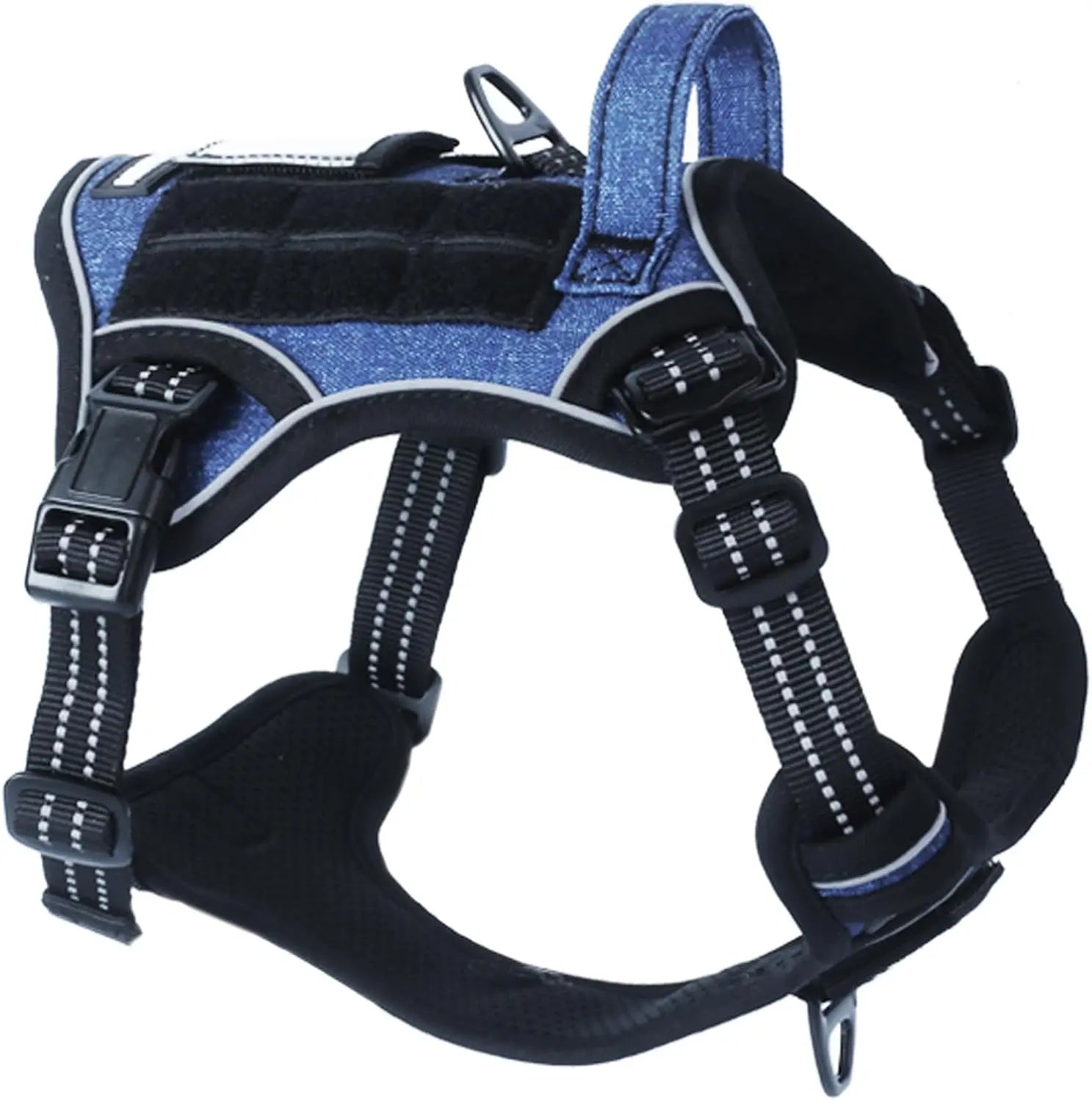 Tactical No-Pull Dog Harness – Reflective Training Vest with Handle