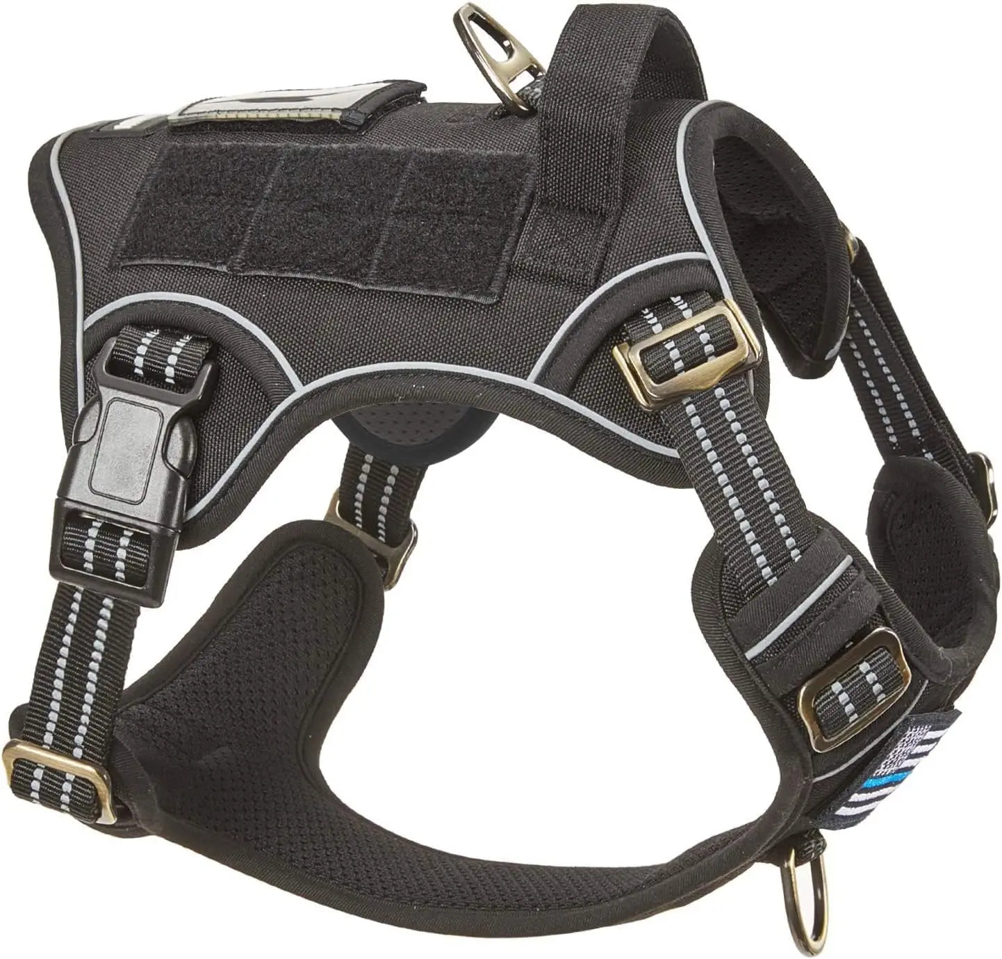 Tactical No-Pull Dog Harness – Reflective Training Vest with Handle