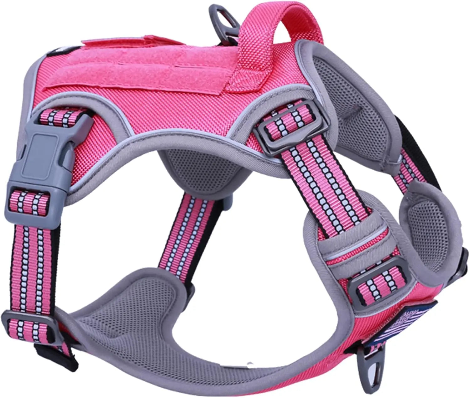 Tactical No-Pull Dog Harness – Reflective Training Vest with Handle