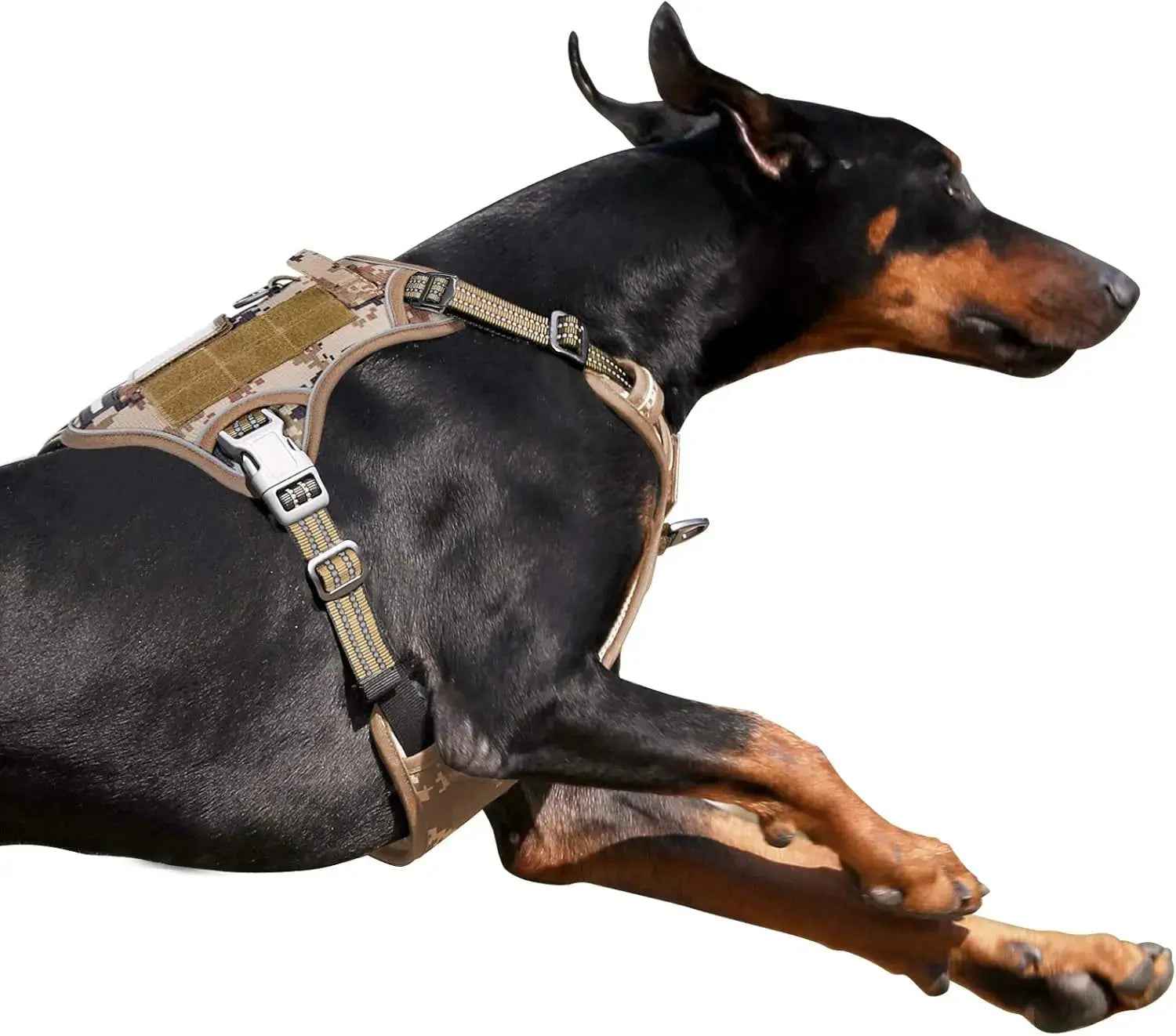 Tactical No-Pull Dog Harness with Handle – Reflective Training Vest