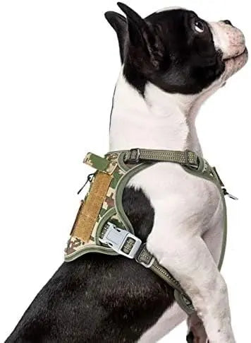 Tactical No-Pull Dog Harness – Reflective Training Vest with Handle