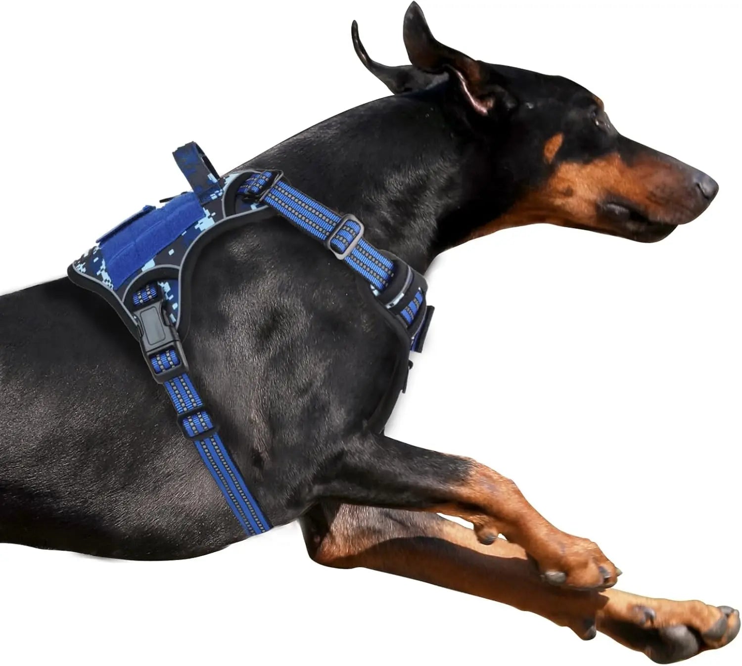 Tactical No-Pull Dog Harness – Reflective Training Vest with Handle