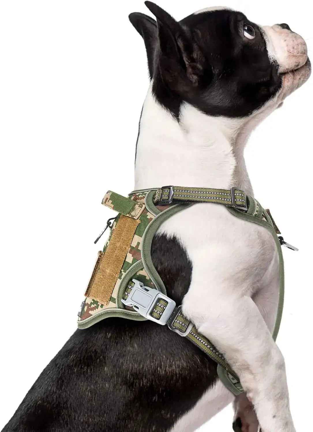 Tactical No-Pull Dog Harness with Handle – Reflective Training Vest