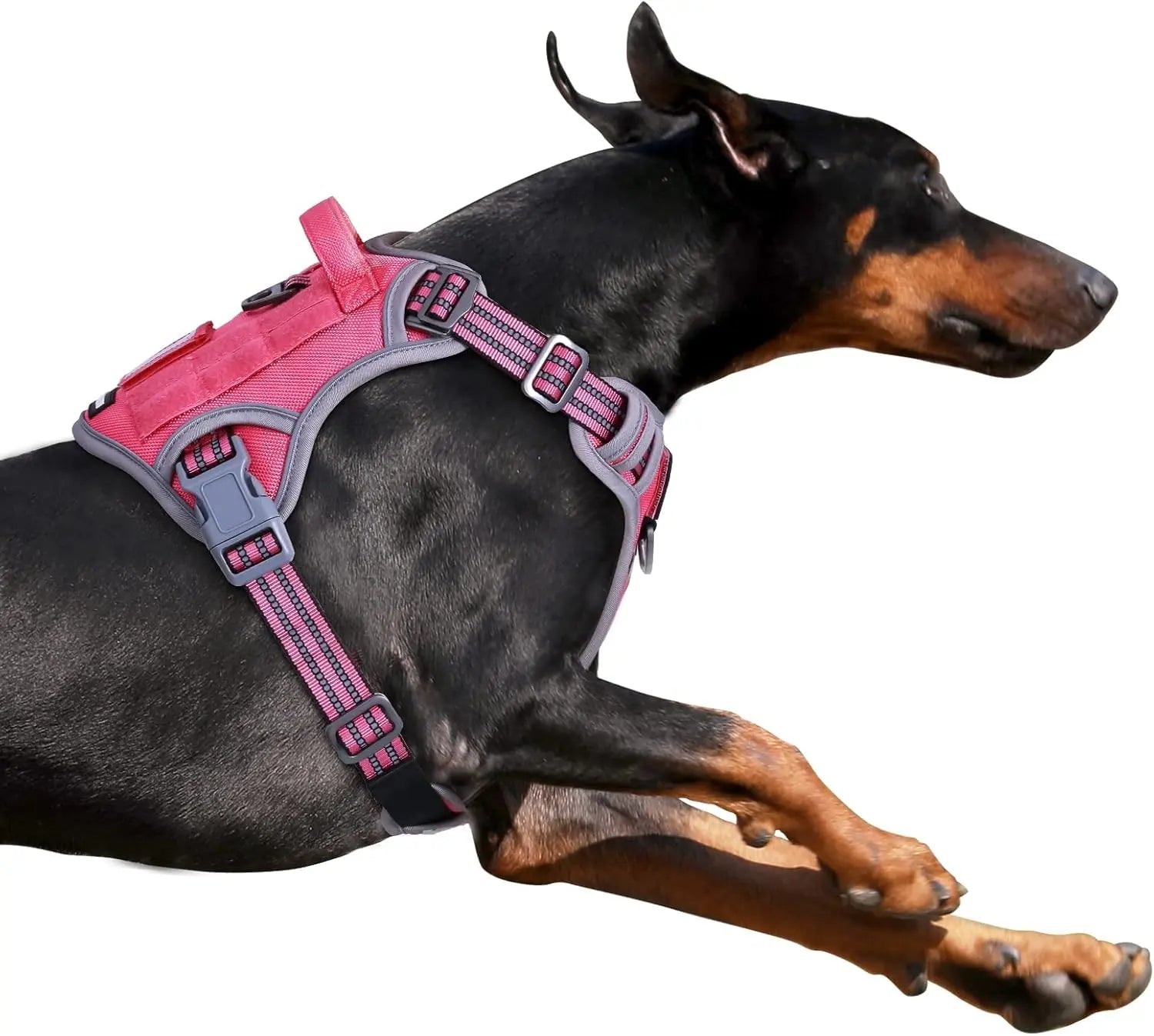 Tactical No-Pull Dog Harness – Reflective Training Vest with Handle