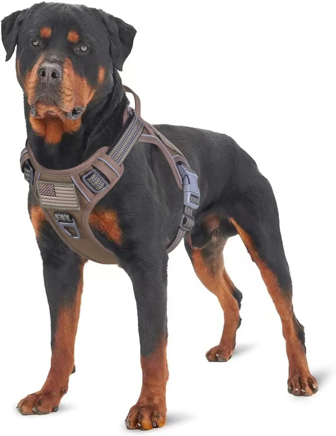 Tactical No-Pull Dog Harness – Reflective Training Vest with Handle