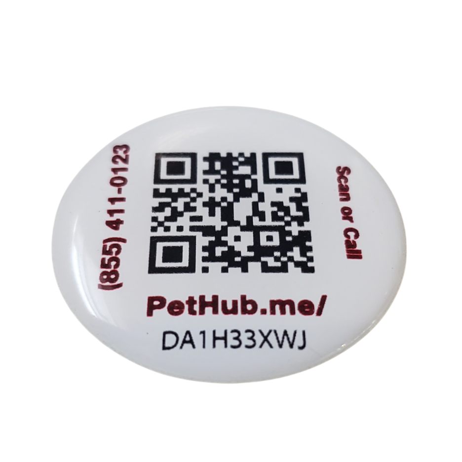 PetHub QR Pet ID Sticker – Upgrade Any Tag + Backup Pet Protection