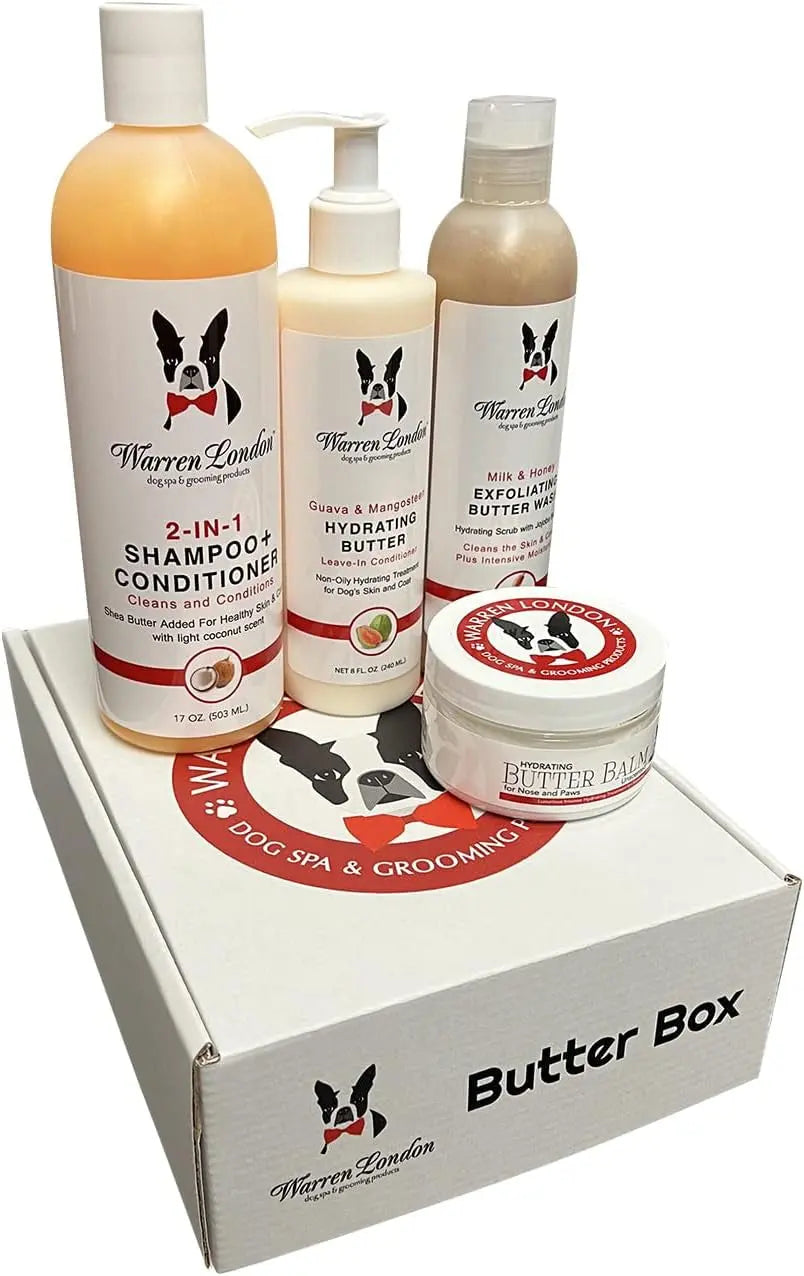 Warren London Ultimate Dog Spa Gift Box 8-Piece Grooming & Pampering Kit