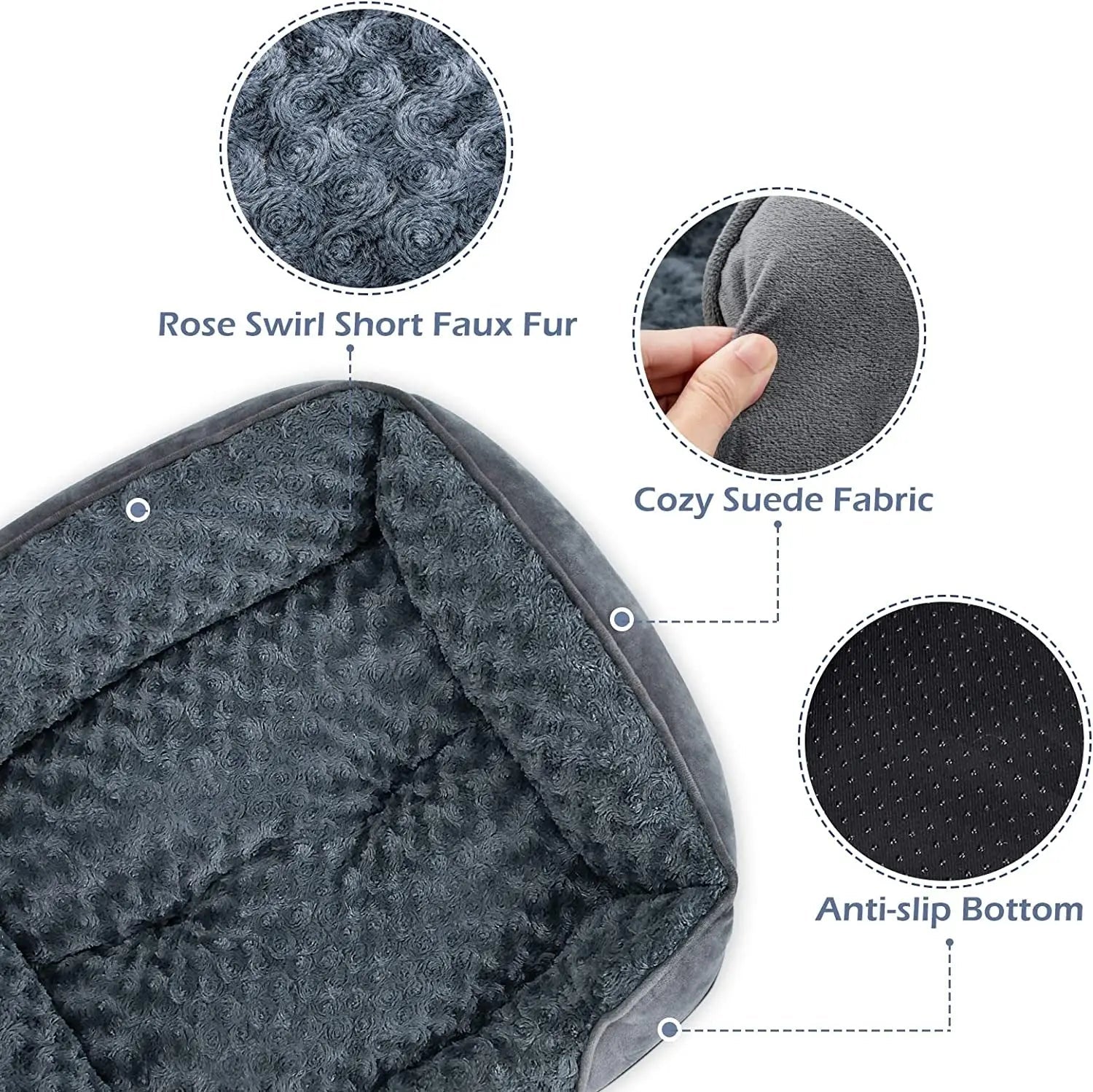 Washable Orthopedic Dog Bed – Soft Calming Pet Sofa