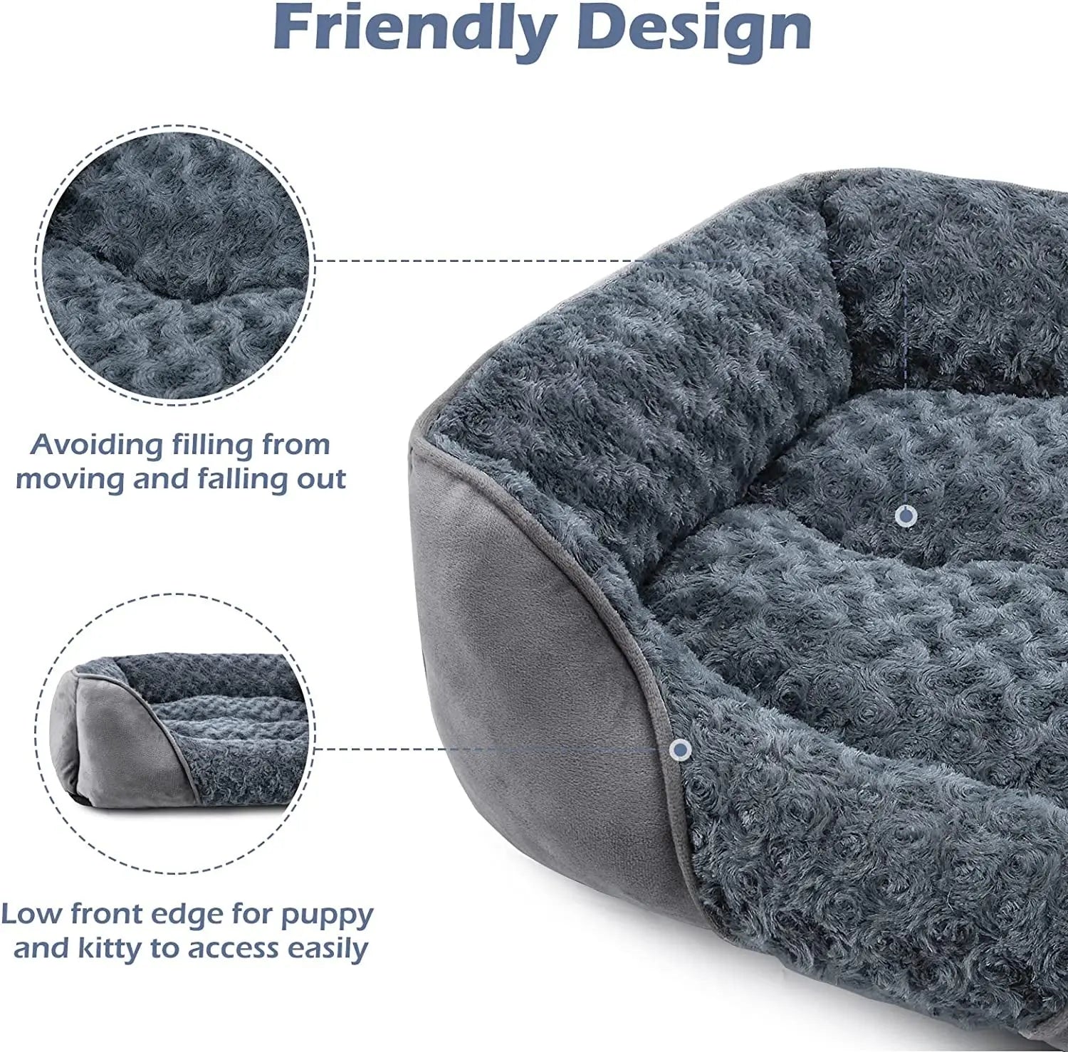 Washable Orthopedic Dog Bed – Soft Calming Pet Sofa