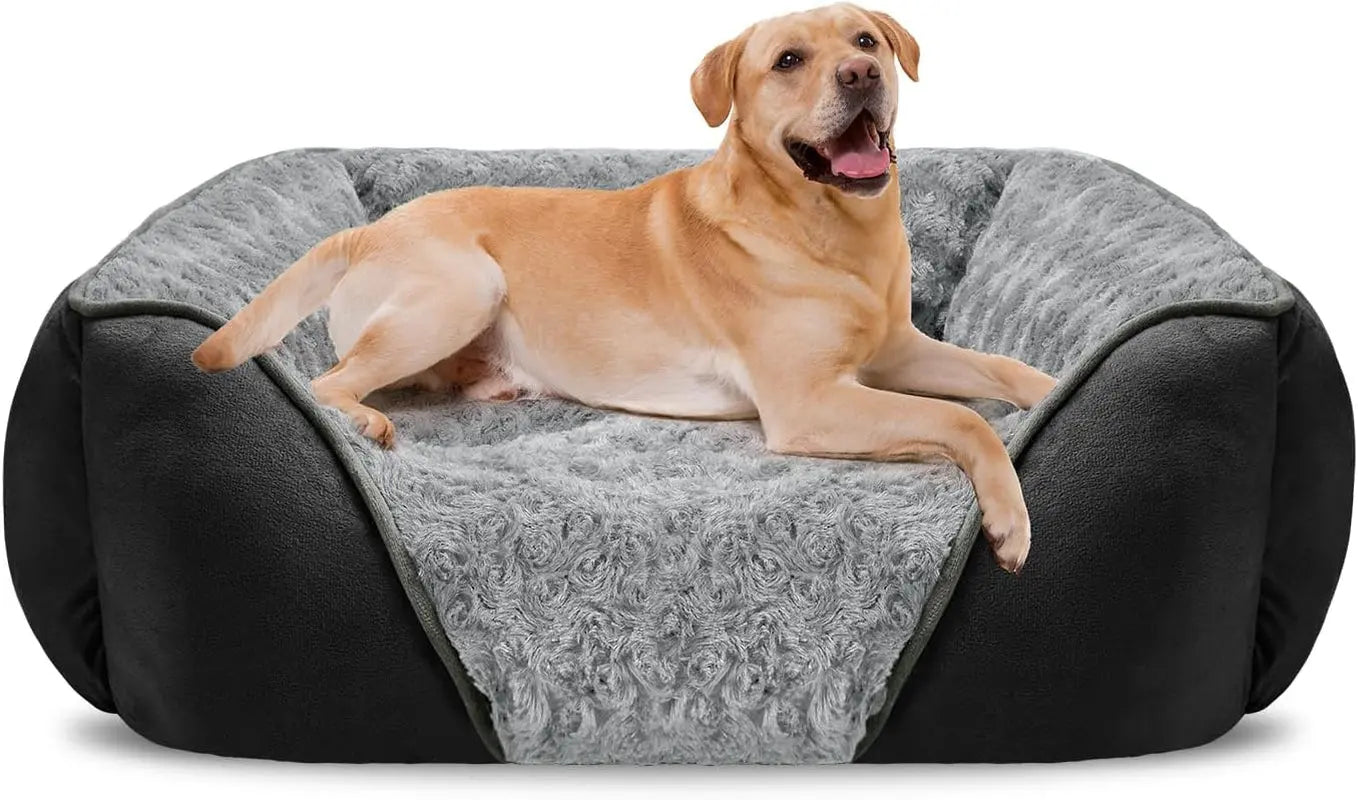 Washable Orthopedic Dog Bed – Soft Calming Pet Sofa